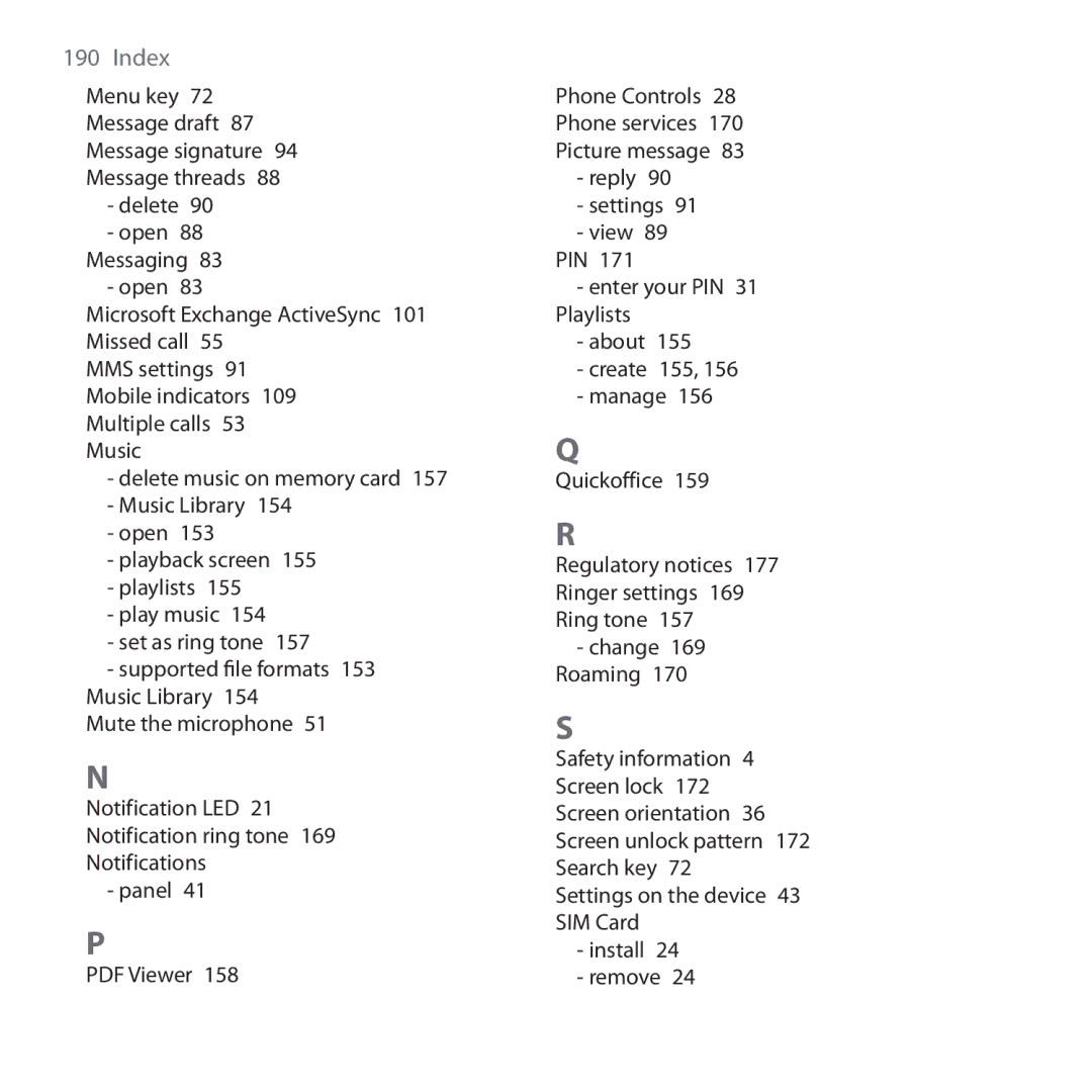 HTC DREA160 user manual Open 88 Messaging  